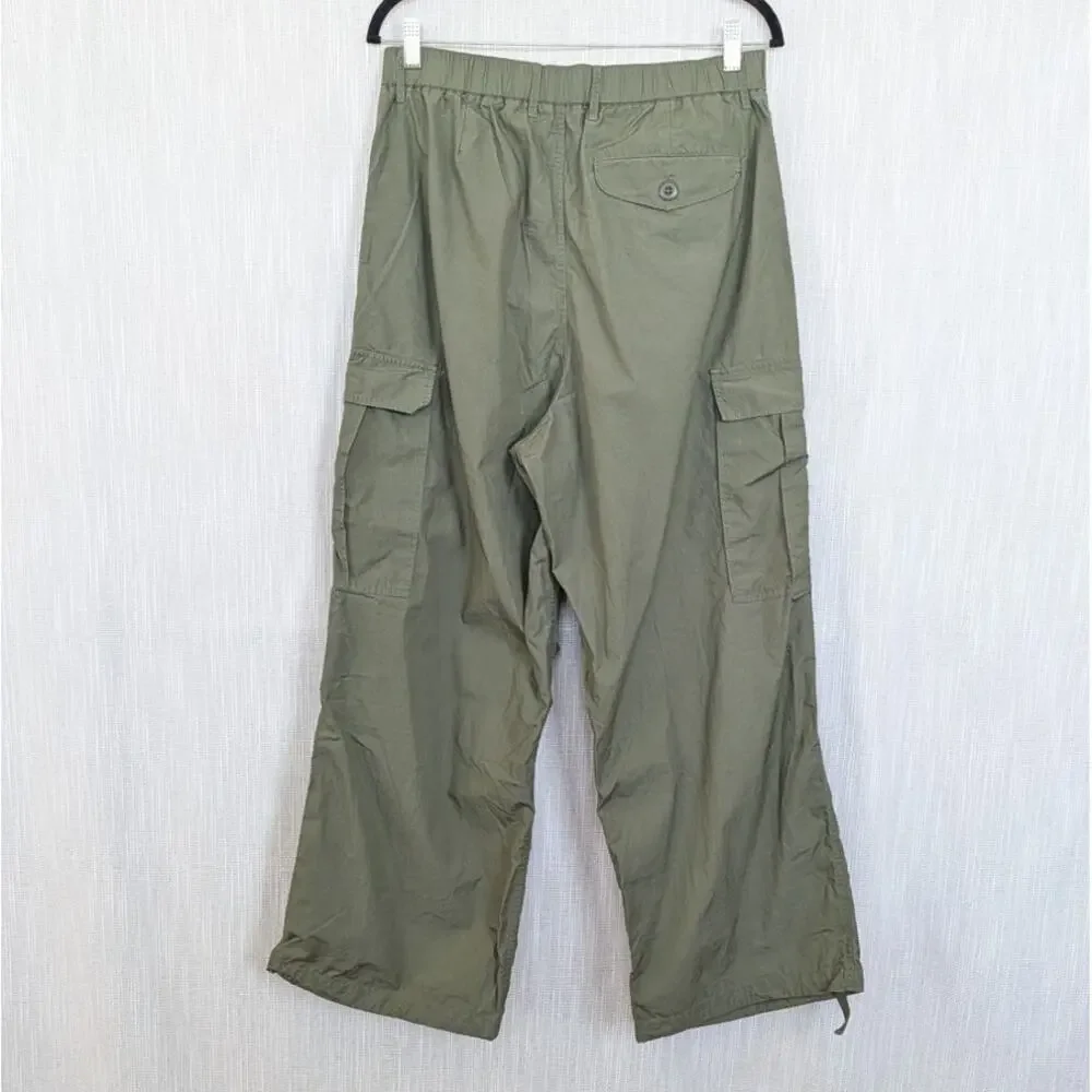 Samsoe Samsøe Planet Cargo Pants Unisex M Green Cotton Relaxed